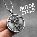 PENDRA Rider Motorcycle Rock Steel Necklace