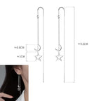 PENDRA Silver Gold Stamp Earrings