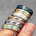 PENDRA Starry Night Stars Steel Ring