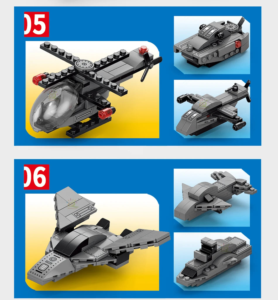 PENDRA Military Attack Fighter Building Set