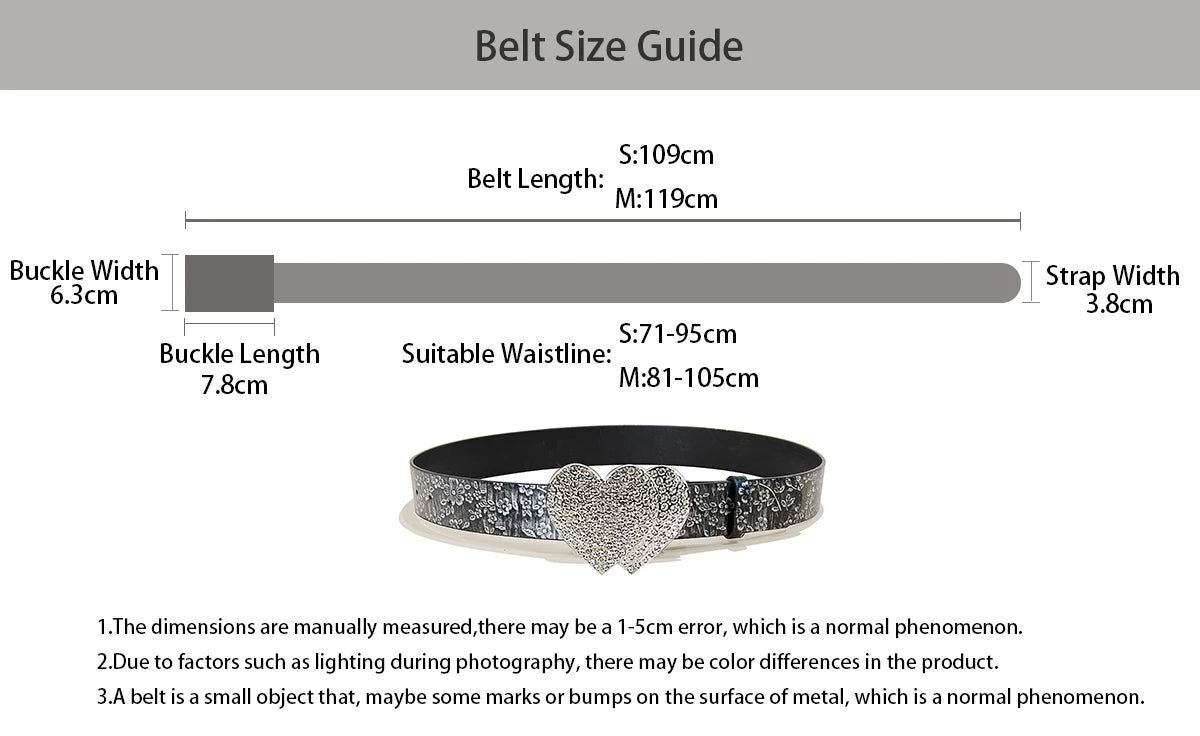 PENDRA Heraora Rhinestone Star Gothic Belt