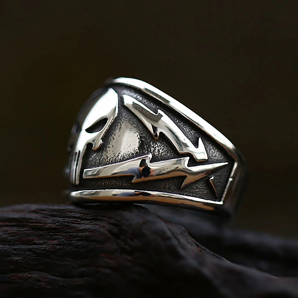 PENDRA Skullmask 316L Stainless Steel Skull Ring