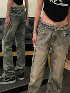 PENDRA Washed Old Trousers Pants