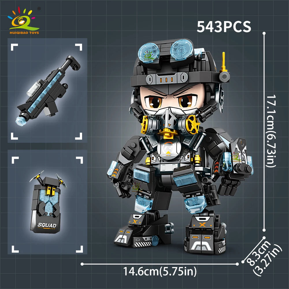 PENDRA Military Mecha Swat Building Set