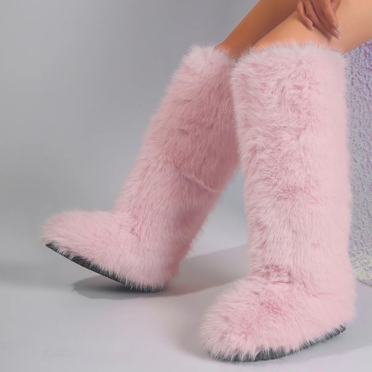 PENDRA Knee Warm Imitation Boots