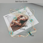 PENDRA Celesia Floral Luxury Waist Chain Belt