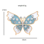 PENDRA Enamel Butterfly 2-color Brooch