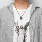 Prayer Religion Believer Stainless Steel Men Women Necklaces Pendants Chain Amulet Punk Trendy Jewelry Creativity Gift Wholesale