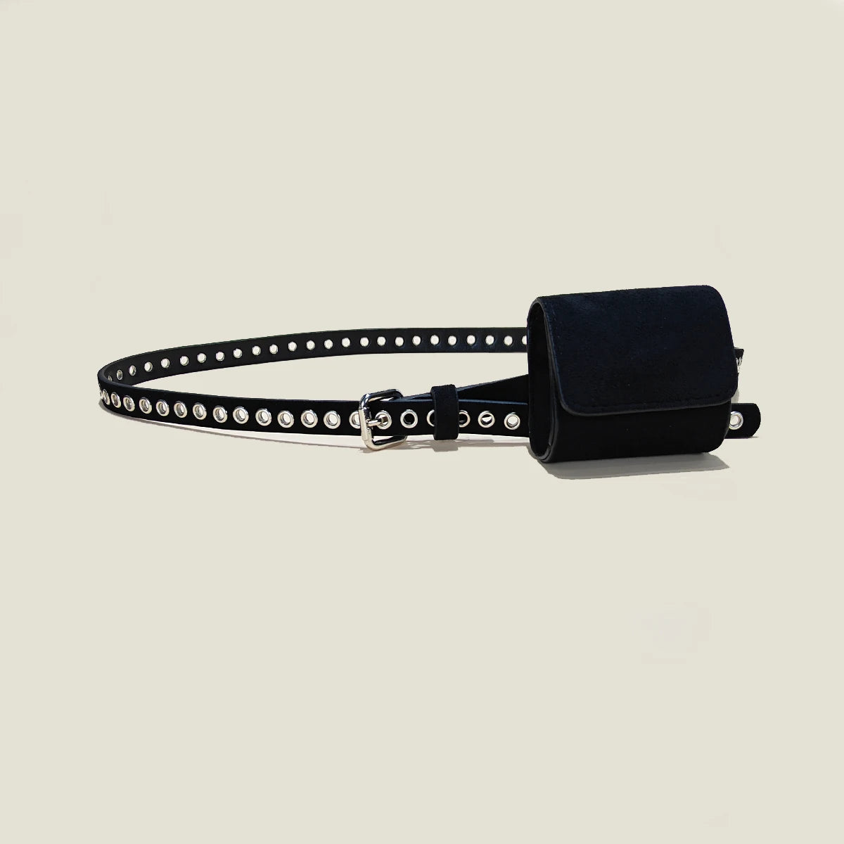 Suede Leather Chain Waist Bag Shoulder Strap WOMEN'S Belt Bag Waist Wallet Fashion Waist Bag Detachable Play Waist Belt