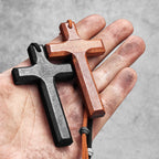 Exorcism Wood Religon Cross Men Women Necklaces Pendants Chain Unique Amulet Punk Trendy Jewelry Creativity Gift Wholesale
