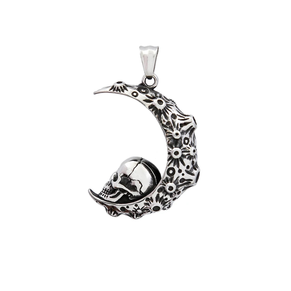 PENDRA Skullpunk Gothic Hip Hop Skull Pendant