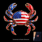 PENDRA Coral Crab Animal Brooch