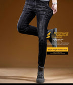 PENDRA Cowboy Black Letter Pants