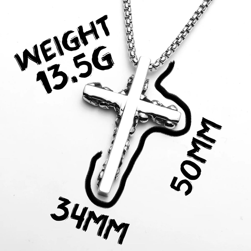 PENDRA Skull Cross Steel Necklace