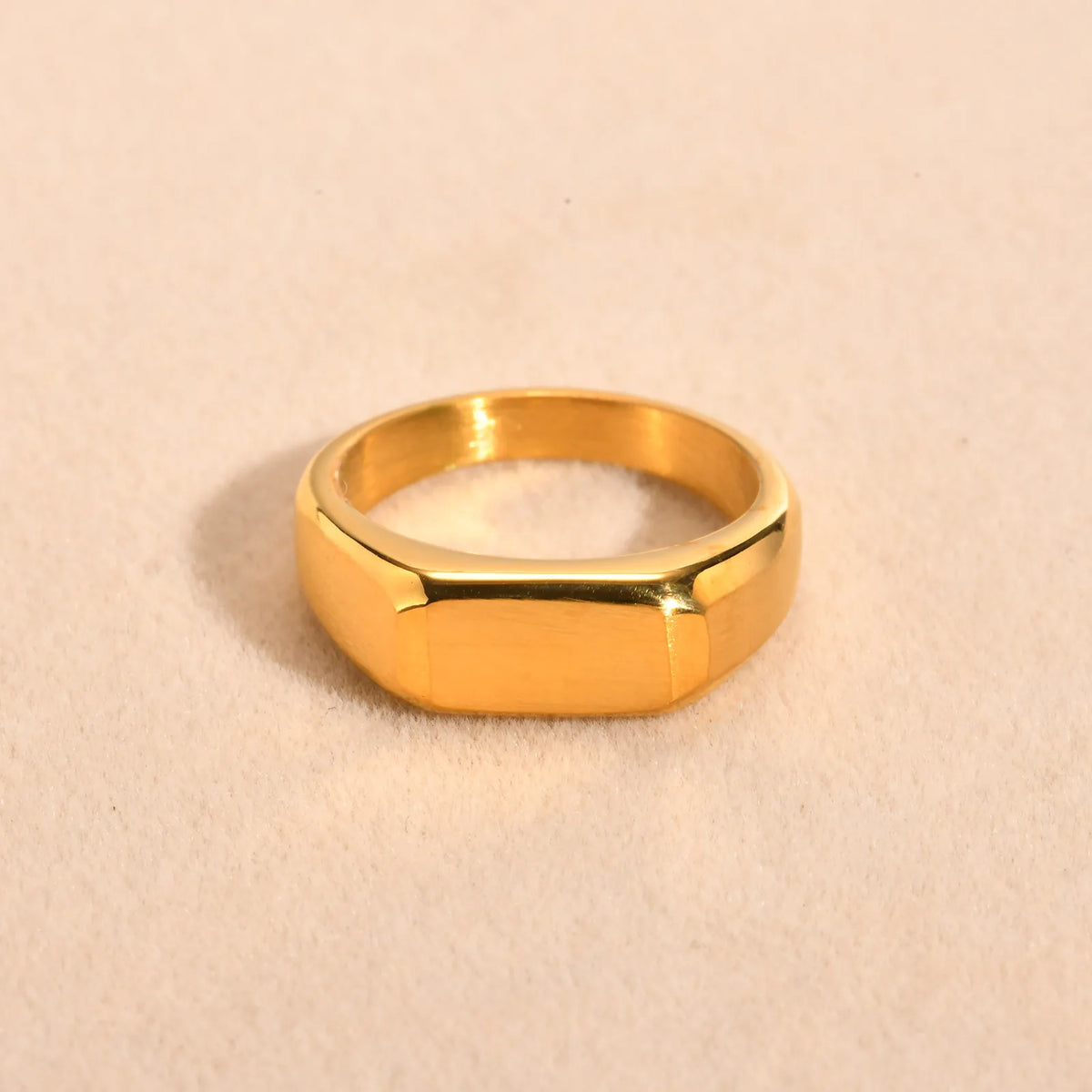 PENDRA Personalized Initials Letter Steel Ring