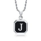 PENDRA Square Twisted Pendant Necklace