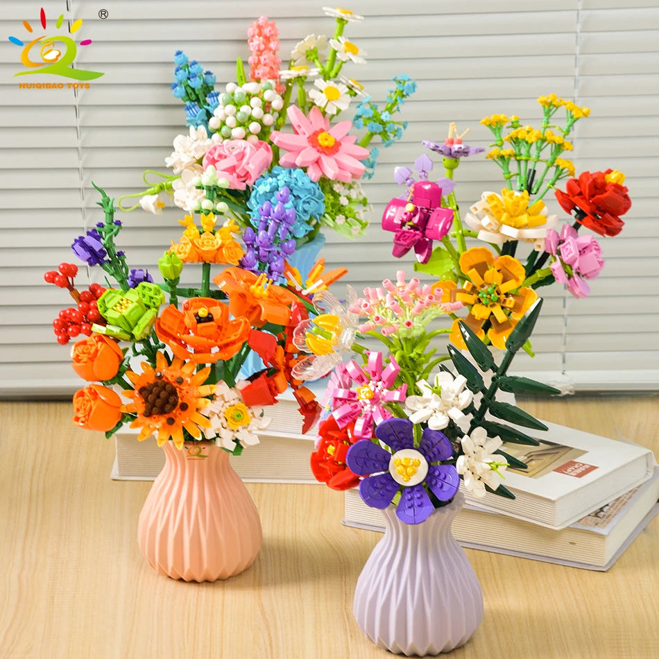 PENDRA Bouquet Plants Floral Building Set