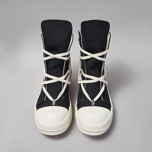 Brand Designer Pentagram Women Ankle Boot Men Trainer Casual Canvas High Top Shoe New Fashion Zipper Thick-sole Platform Sneaker