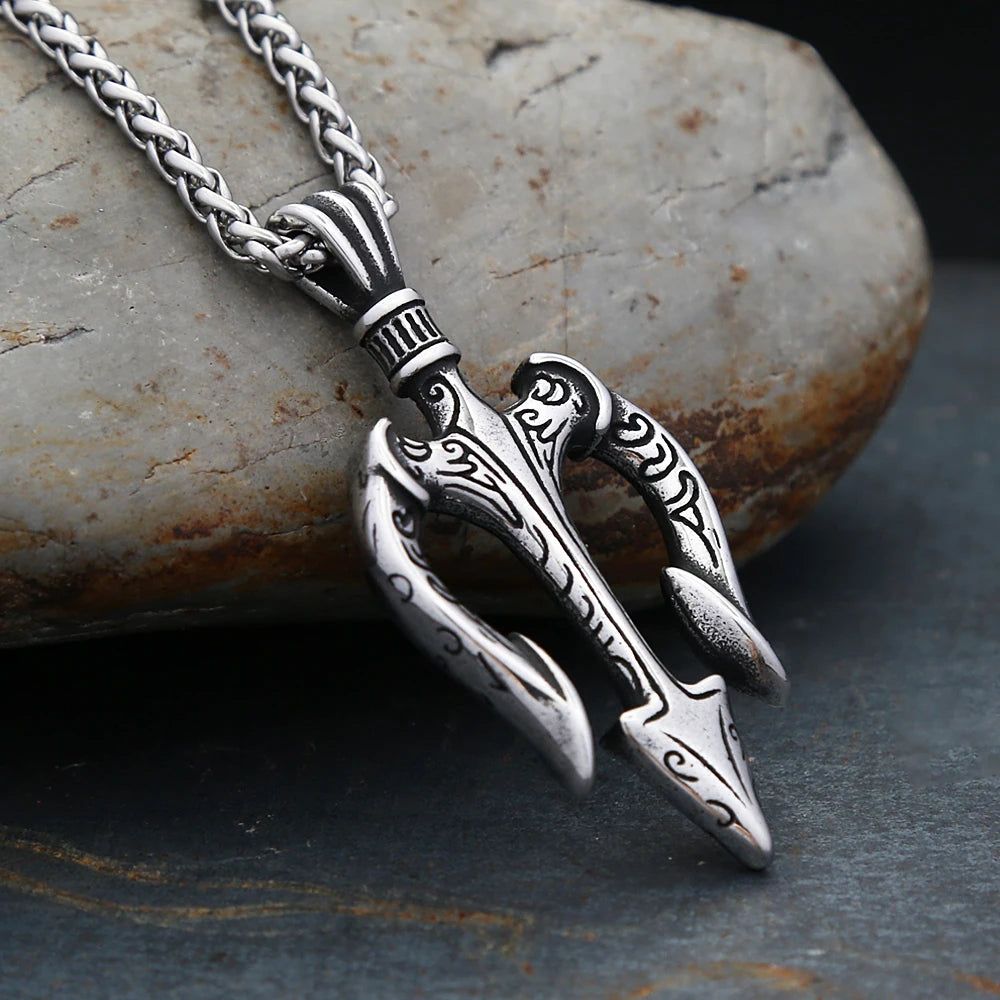 PENDRA Poseidon Greek Trident Pendant