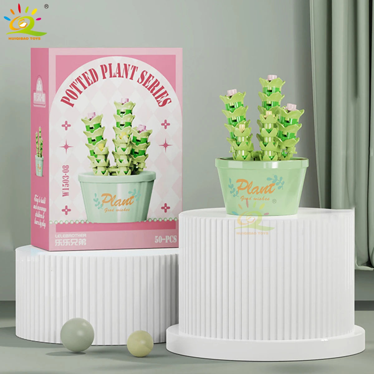 PENDRA Succulent Potted Floral Building Set