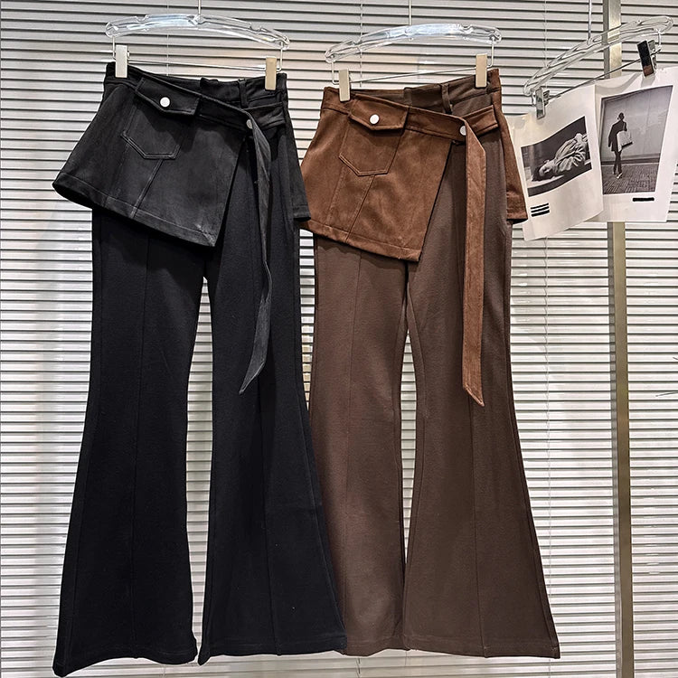 PENDRA Micro Flared Fake Two Pants