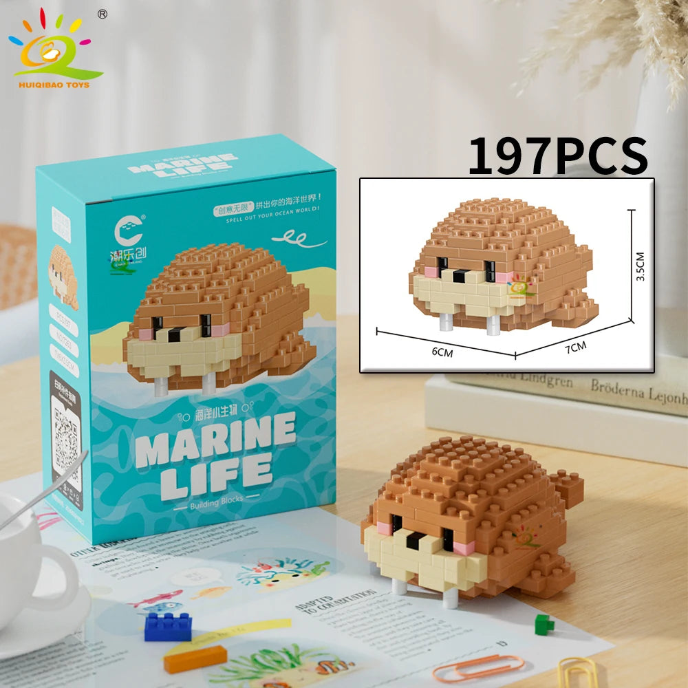 PENDRA Cute Shark Micro Building Set