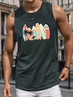 PENDRA Sports Sleeveless Hawaiian T-Shirt
