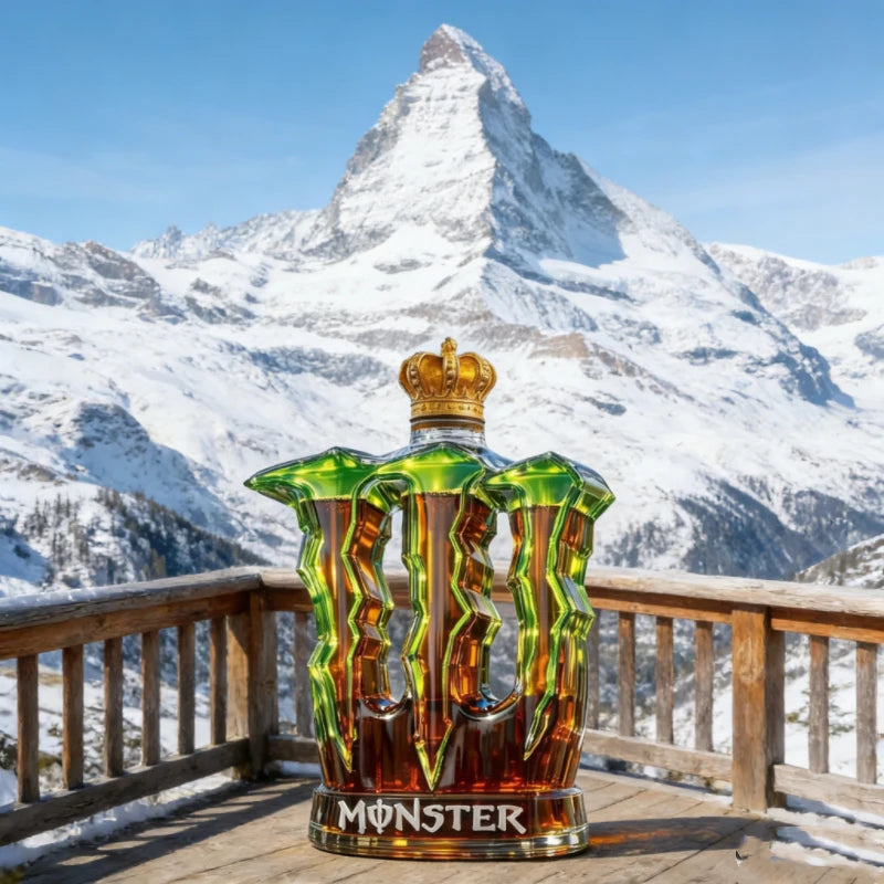 PENDRA Monster Claw Crown-Cap Glass Whiskey Decanter