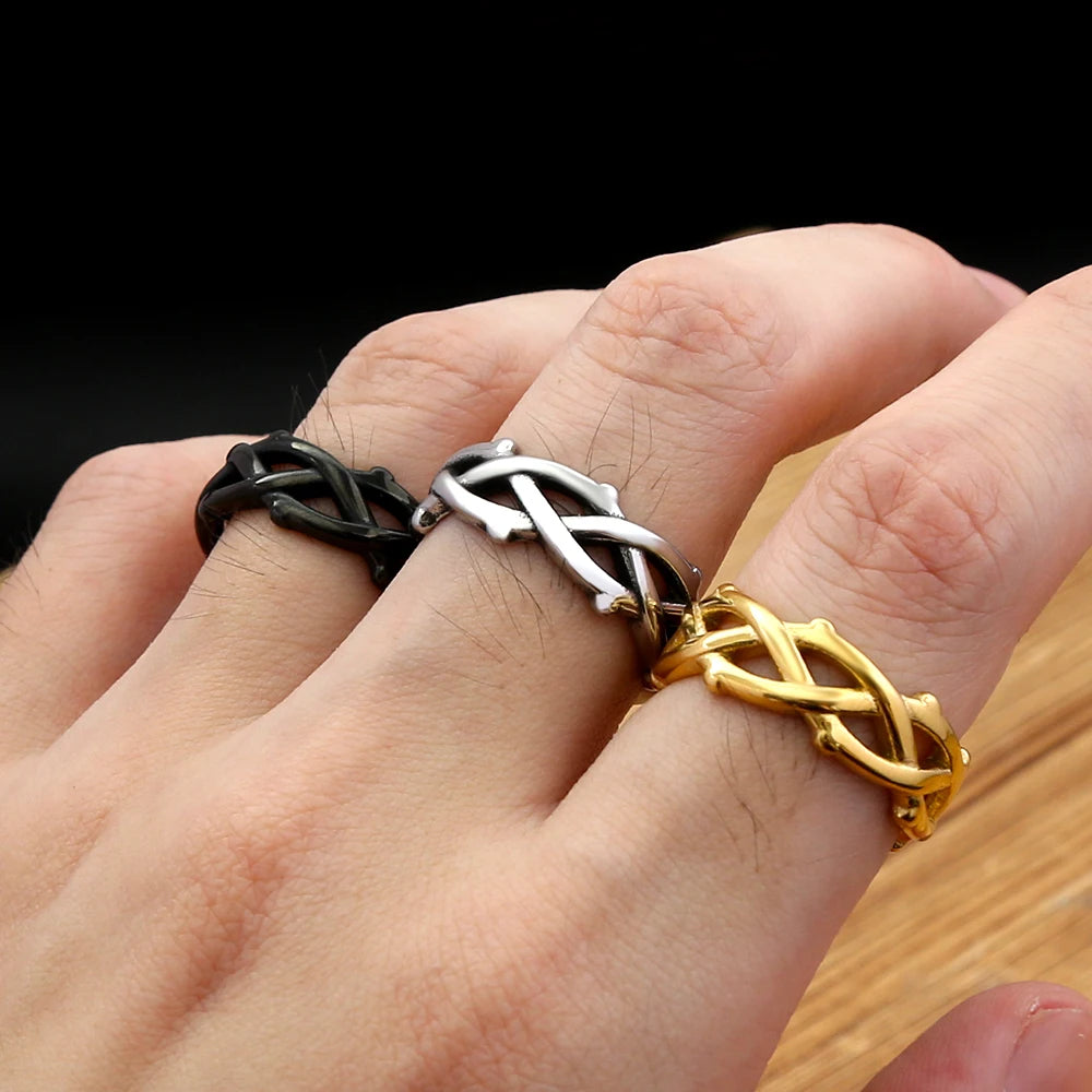 PENDRA Thornvine Punk Thorn Vine Ring