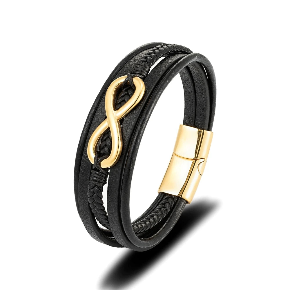 PENDRA Infinity Classic Leather Bracelet