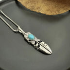 PENDRA Featherprint Stainless Steel Feather Pendant
