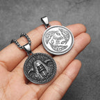 PENDRA Raven Wizard Steel Necklace