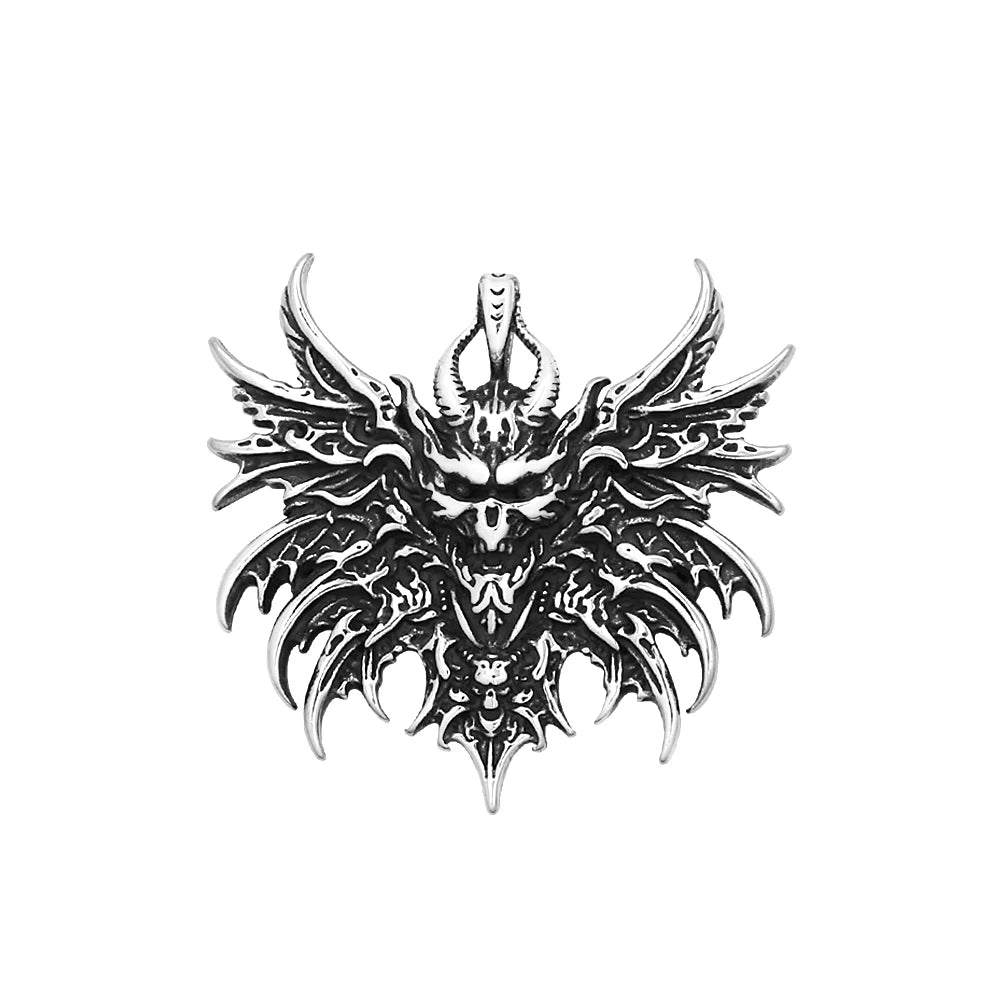 PENDRA Skullgoth Vintage Skull Pendant Necklace