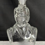 Novelty Human Bust Whiskey Decanter Glass Liquor Bottle for Scotch Whiskey Bar Home Decoration Ornament