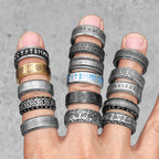 Vintage Nordic Viking Runes Celtic Knot Series Stainless Steel Womens Mens Rings Punk Biker Jewelry Creativity Gift Wholesale