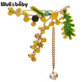 PENDRA Orchard Enamel Fruit Crystal Brooch