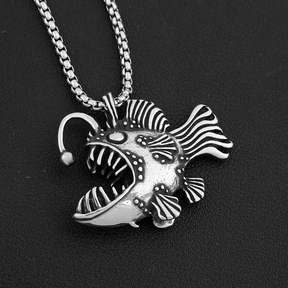 PENDRA Lanternfish 316L Stainless Steel Fish Pendant