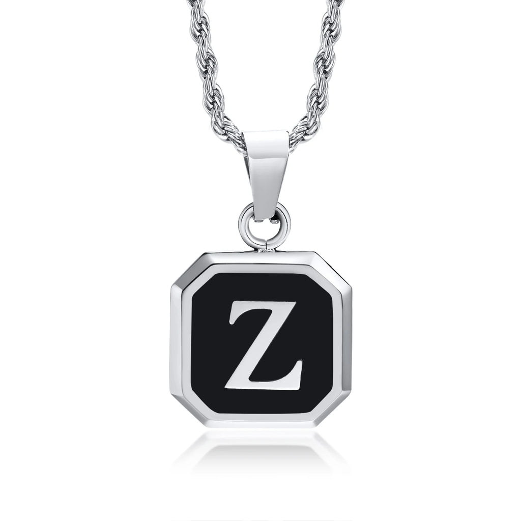 PENDRA Square Twisted Pendant Necklace