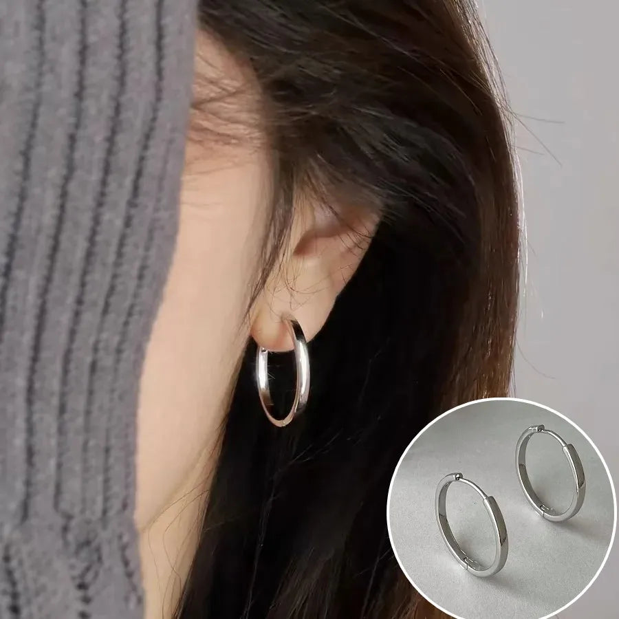 VENTFILLE 925 Sterling Silver Black Agate Earring for Women Geometry Water Droplets Versatile Design Gift Jewelry Dropshipping