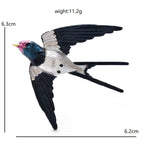 PENDRA Swiftwing Metal Swallow Brooch