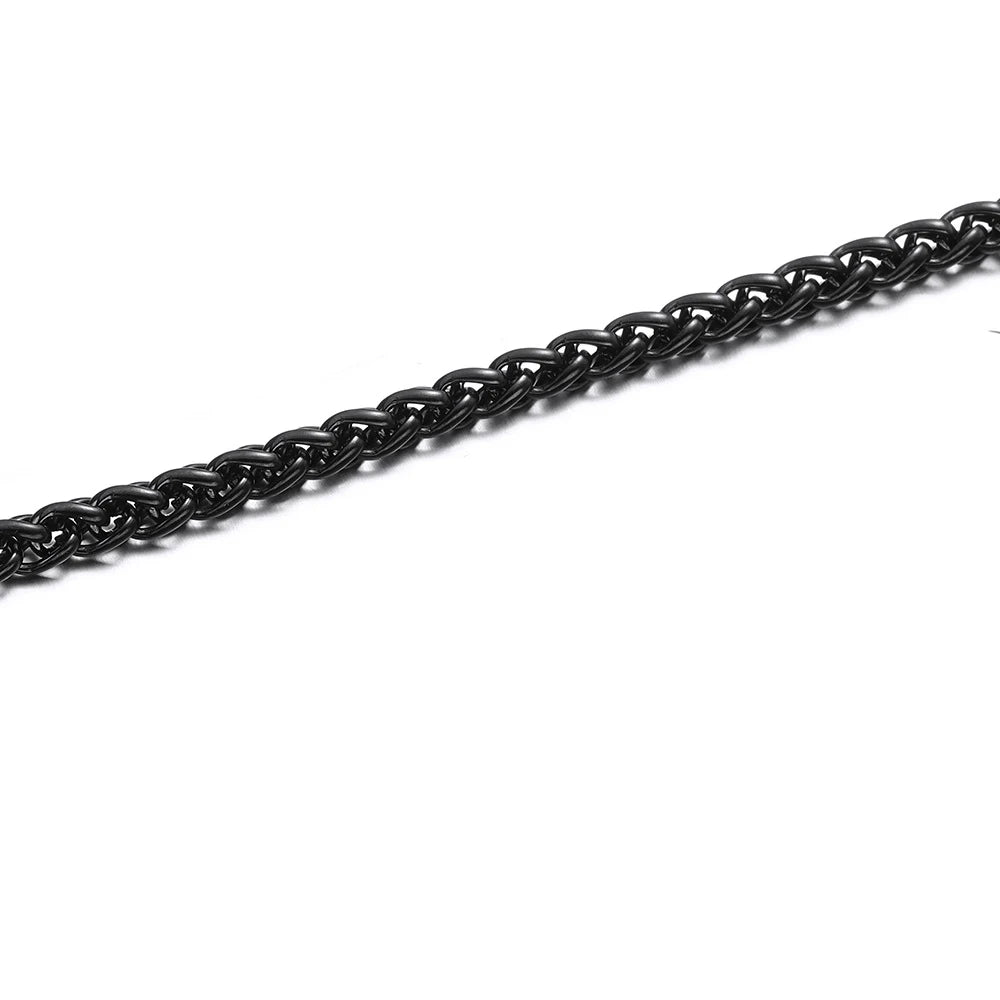 PENDRA Keelchain Minimalist 3mm Stainless Steel Chain Necklace