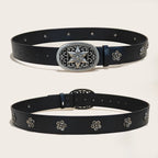 PENDRA Miralia D-Buckle Skull Gothic Belt