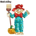 PENDRA Funny Taking Broom Dog Brooch