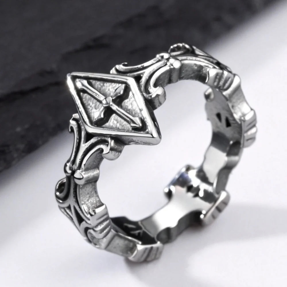 PENDRA Cross Steel Ring