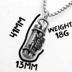 PENDRA Time Bang Steel Necklace