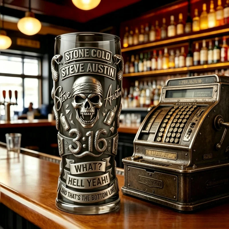 Stone Cold Steve Austin Memorial Cup Stone Cold 3:16 Embossed Beer Cup Wrestling Peripheral