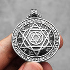 PENDRA Judaism Star David Steel Necklace