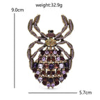 PENDRA Noctis Rhinestone Spider Brooch