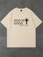 PENDRA Religious Print Cross Short-Sleeve T-Shirt