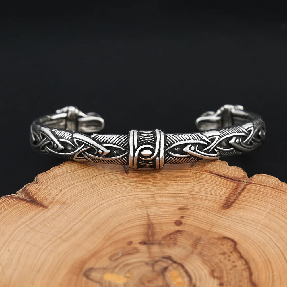 PENDRA Tigercrown Viking Double Tiger Head Bracelet